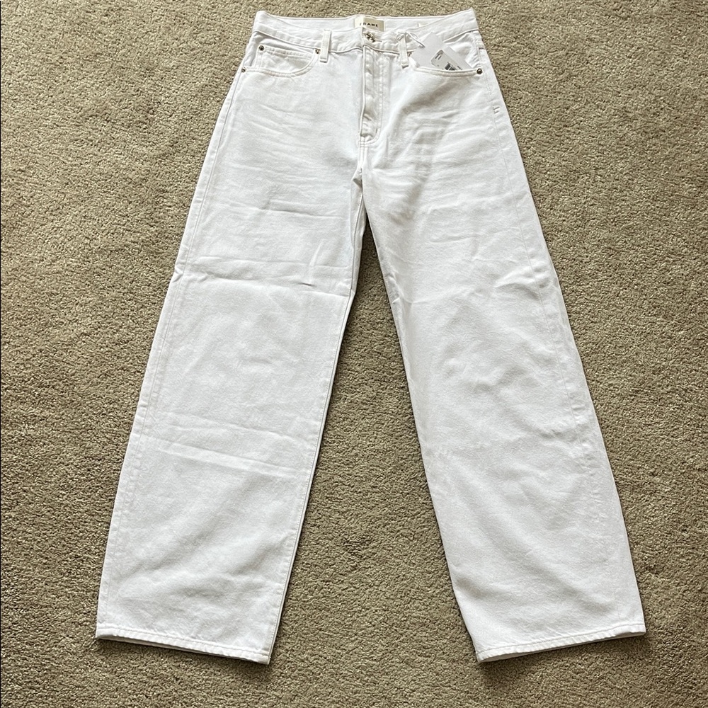 FRAME white rigid jeans “The Bow” - NEVER WORN
